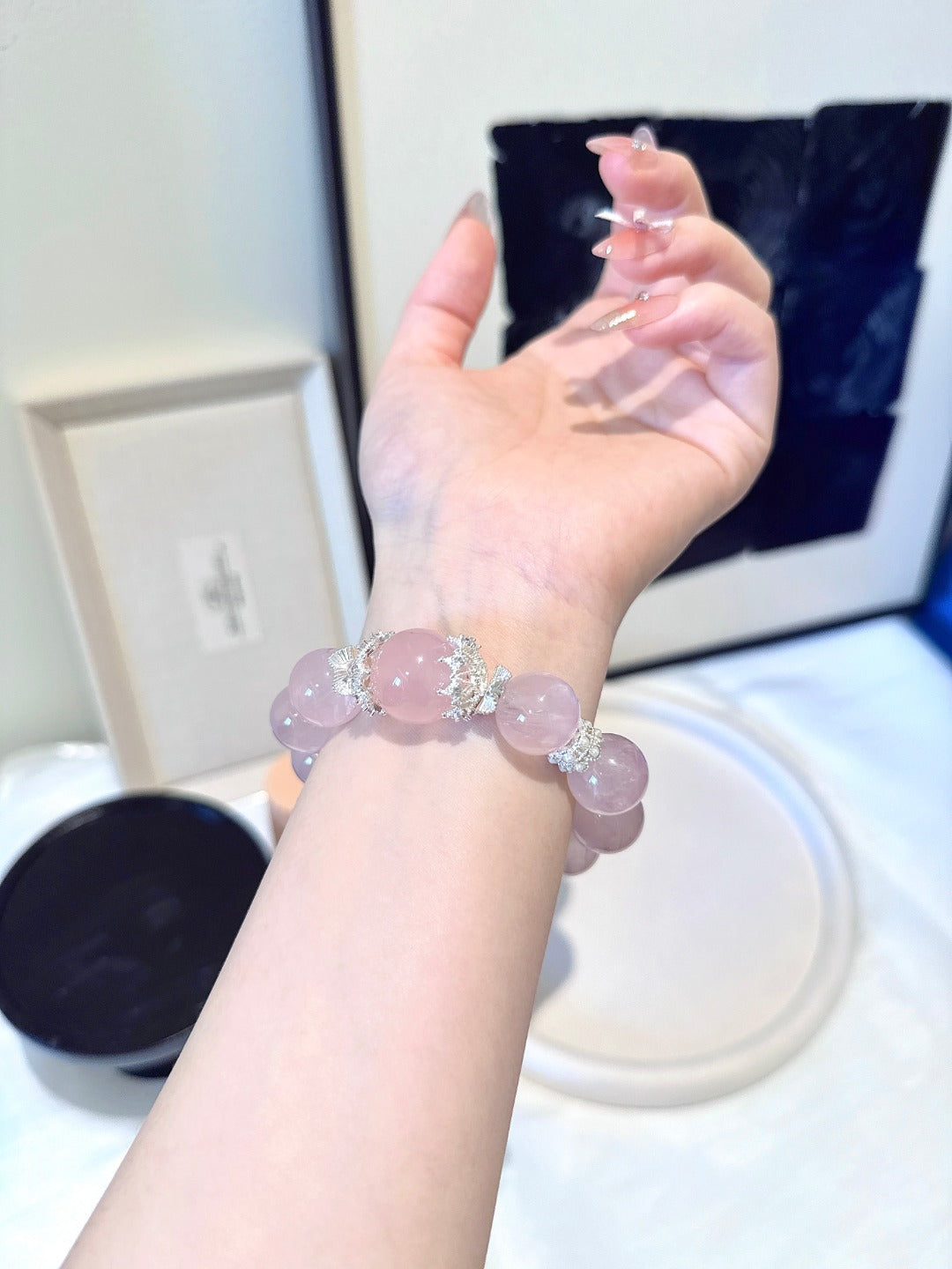 ▫️▪️ Pink crystal bracelet